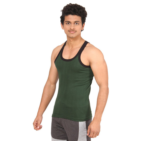 Olive Gym Vest For Men