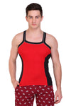 T.T. Men DesignerGym Vest Pack Of 3 Black-Red-Red-Black-Maroon-Navy