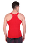 T.T. Men DesignerGym Vest Pack Of 3 Grey-Blue -Blue-Red-Olive-Black
