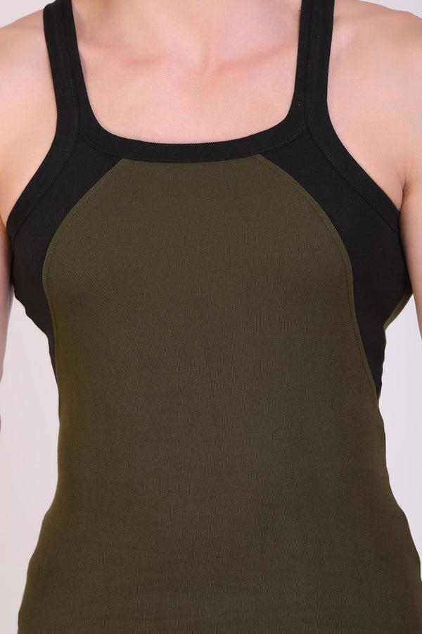 T.T. Men DesignerGym Vest Pack Of 3 Blue-Grey-Olive-Black-Blue-Red