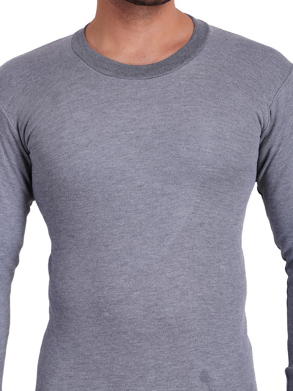 T.T. Mens Sky Blue Slim FitSolid Titanic Winter Thermal Set