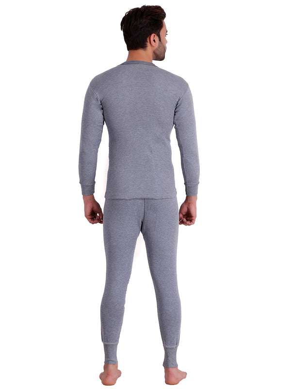 T.T. Mens Sky Blue Slim FitSolid Titanic Winter Thermal Set