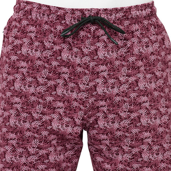 T.T. Men Cool Printed Shorts Pack Of 2 Maroon-Black
