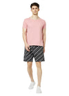 T.T. Men Cool Printed Bermuda Shorts With ZipperBlack-White