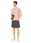 T.T. Men Cool Printed Bermuda Shorts With ZipperBlack-White