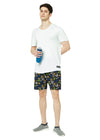 T.T. Men Cool Printed Bermuda Shorts With ZipperGreen-Black