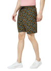 T.T. Men Cool Printed Bermuda Shorts With ZipperBrown