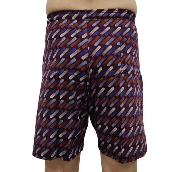 Men Maroon Printed Bermuda Shorts