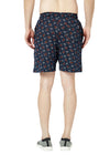 T.T. Men Cool Printed Bermuda Shorts With ZipperNavy-Grey