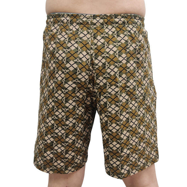 T.T. Men Printed Bermuda Shorts Green