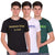 T.T. Men Slim Fit Printed Round Neck T-Shirt Black-White-Green
