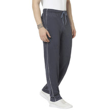 Hiflyers Mens Anthra-Blue Regular Fit Solid Cotton Blend Trackpant/Jogger