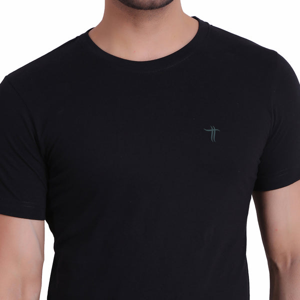 T.T. Cool Men Pack Of 3 T-Shirts Black-Maroon-Airforce Blue