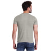 T.T. Men Grey Mã©Lange Round Neck T-Shirt