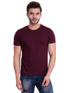 Men Solid Color Round neck T-Shirt