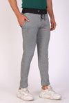 Men Slimfit Grey Melange Track Pants