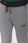 Men Slimfit Grey Melange Track Pants
