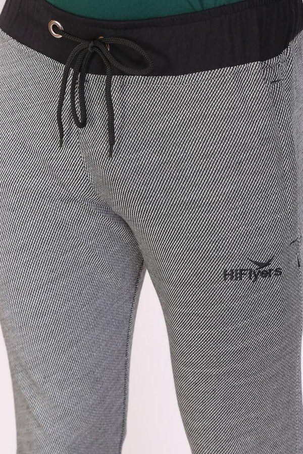 Men Slimfit Grey Melange Track Pants