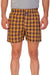 HiFlyers Men Checked Cotton Boxer Short Brown