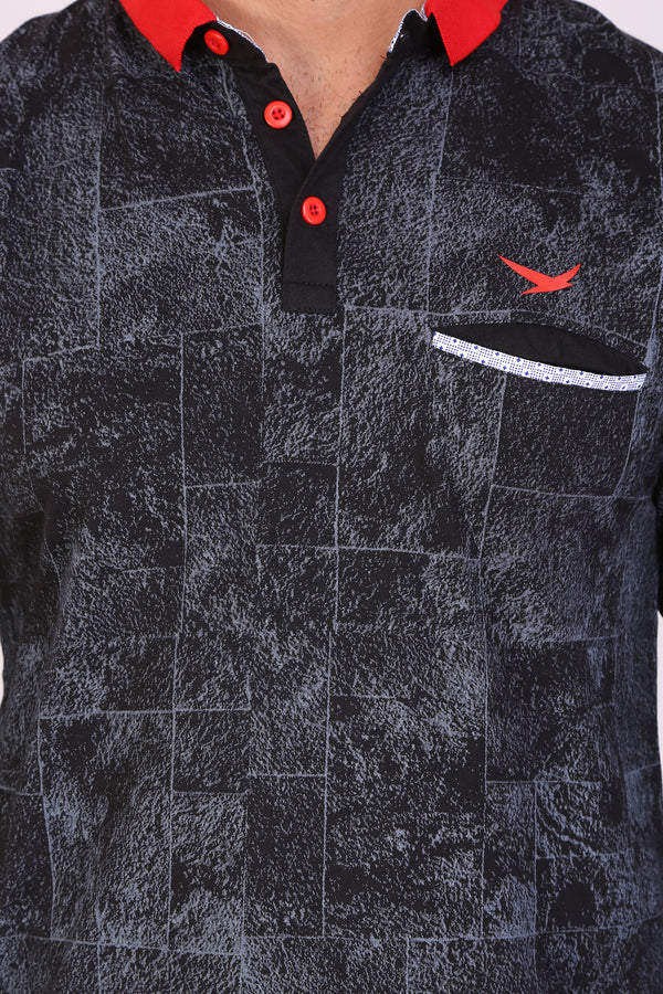 Full Sleeve Black Printed T-Shirts