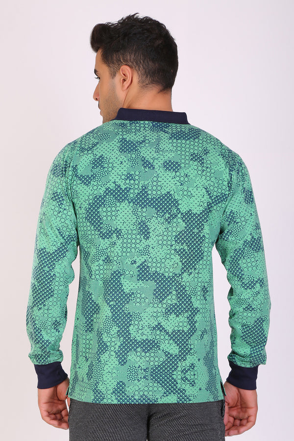 Full Sleeve Green Printed T-Shirts