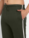 Riffel Green Cotton Track Pants