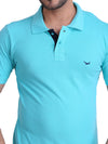 Mens Polo Light Blue T-Shirt