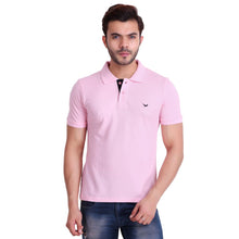HiFlyers Men Pink Polo T-Shirt