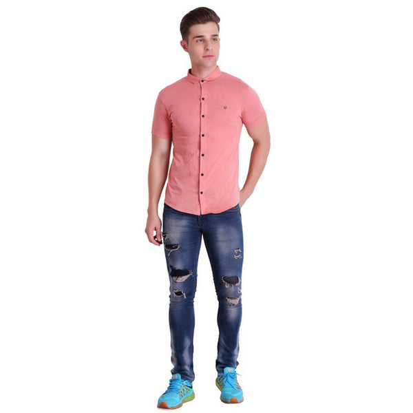 Men Light Pink T-Shirt