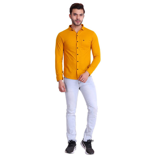 Mens Polo Yellow T-Shirt