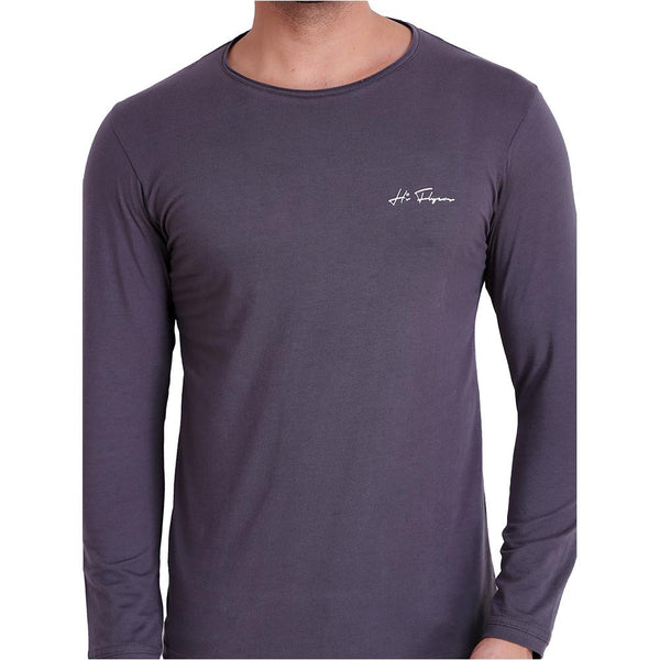 Mens Solid Brown T-Shirt