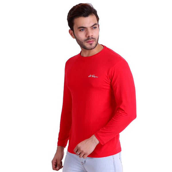 Mens Solid Red T-Shirt