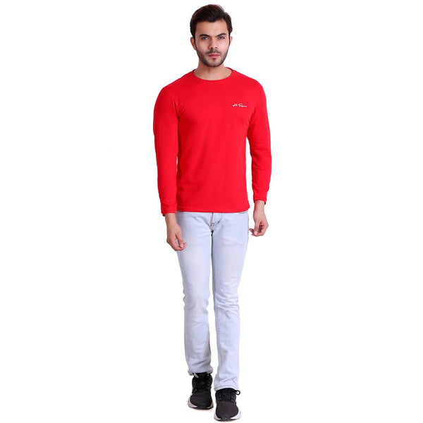 Mens Solid Red T-Shirt