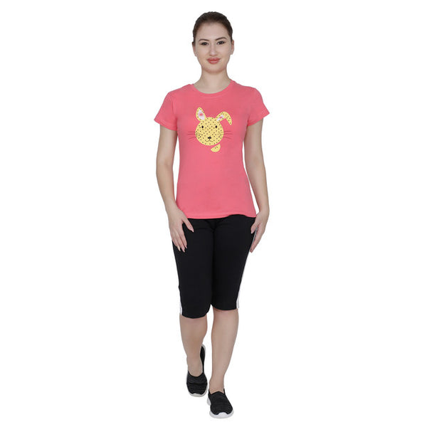 Women Coral T-Shirt