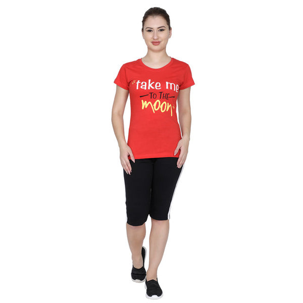 Women Red T-Shirt