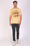 Men Trendy Khakhi T-Shirts