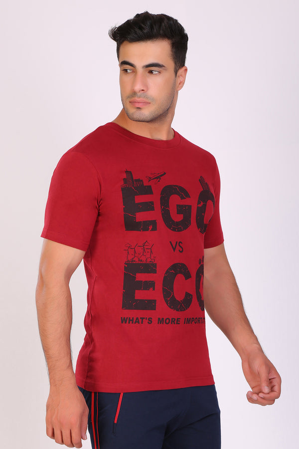 Men Trendy Maroon T-Shirts