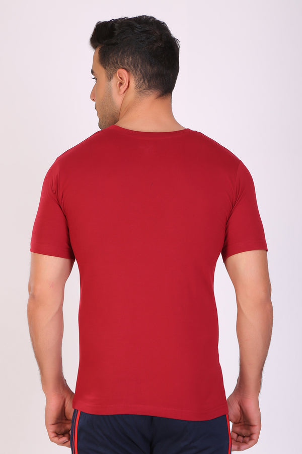 Men Trendy Maroon T-Shirts