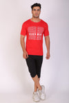 Men Trendy Red PrintedT-Shirts