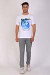 Men Trendy White Printed T-Shirts