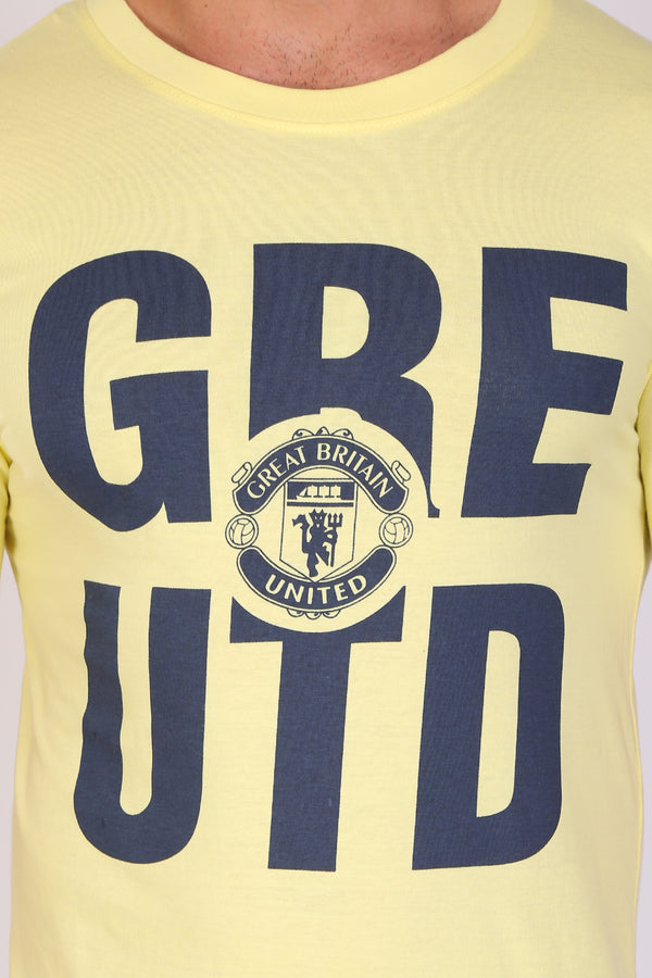 Men Trendy yellow Printed T-Shirts