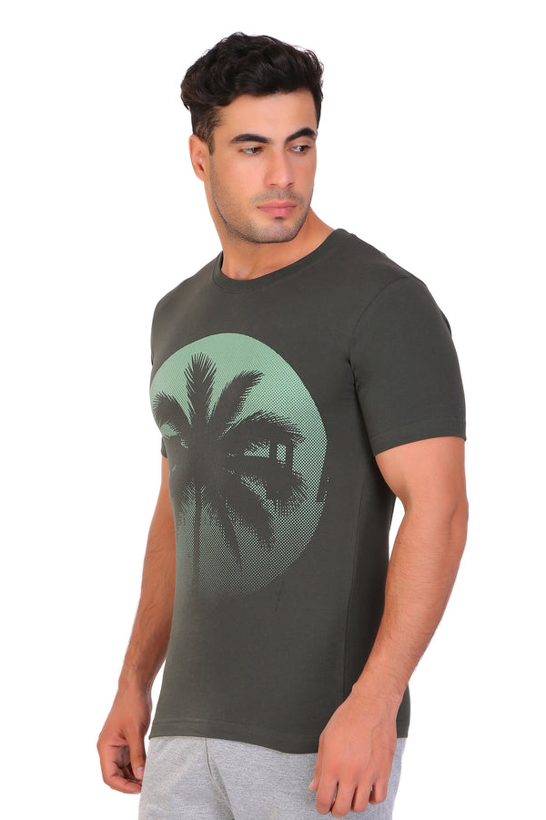 T.T. Men Printed Slim Fit Tshirt Pack Of 5 Assorted