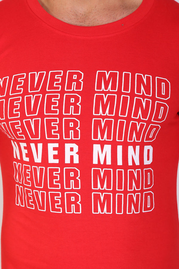 T.T. Men Printed Slim Fit Tshirt Pack Of 2 Red -Navy