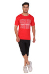 T.T. Men Printed Slim Fit Tshirt Pack Of 2 Red -Navy