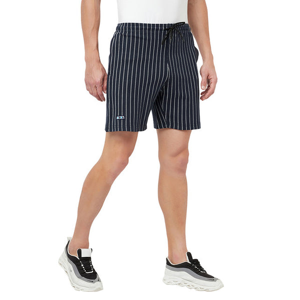 T.T. Men Cool Striper Shorts Pack Of 1 Nvy