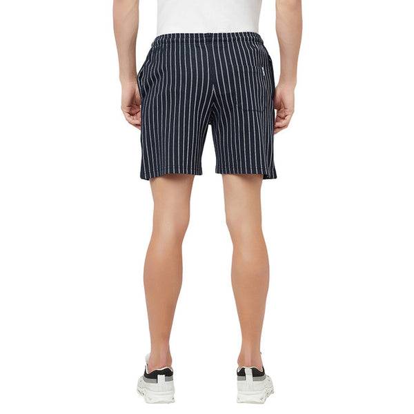 T.T. Men Cool Striper Shorts Pack Of 2 Navy-Black