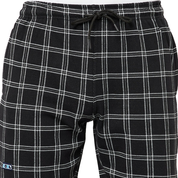 T.T. Men Cool Check Shorts Pack Of 2 Navy-Black