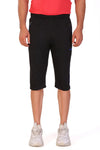 Men Cotton Capri Shorts Black