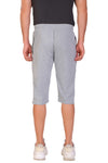 Men Cotton Capri Shorts Grey