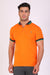 Men Slim Fit Printed Orange T-Shirt